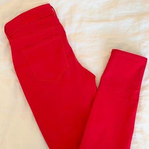 Old Navy Red Rockstar Skinny Jeans